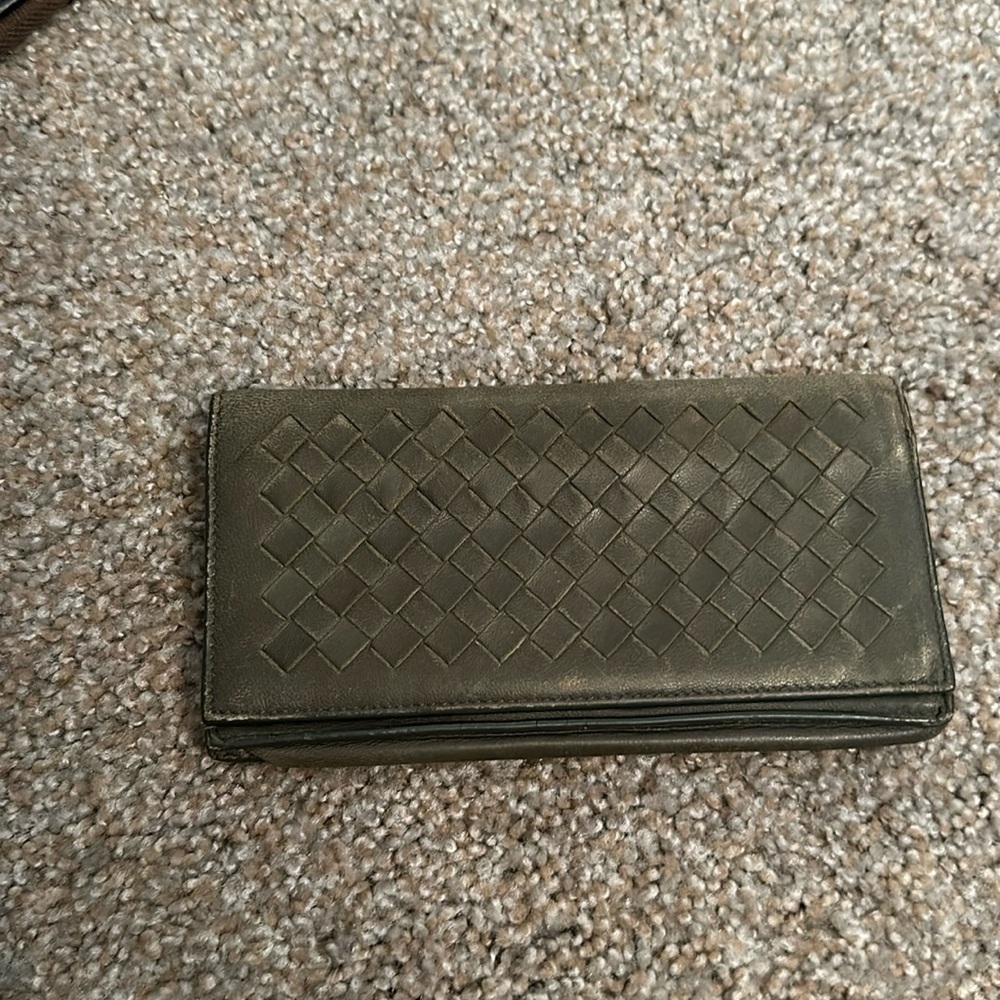 GUC Bottega Veneta Vintage Leather Wallet